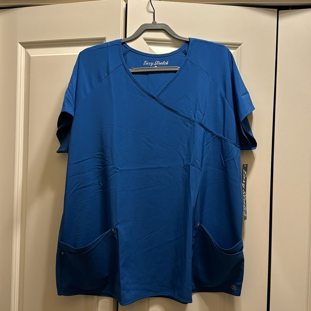 Easy stretch scrub top